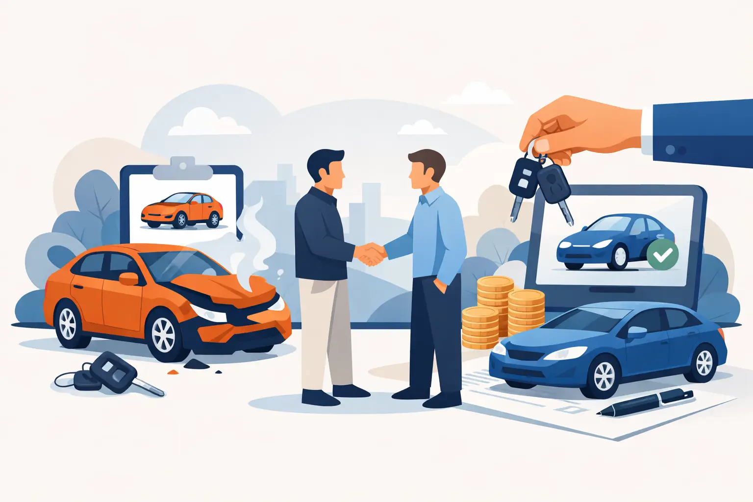 Auto verkopen na aanrijding Auto verkopen na aanrijding