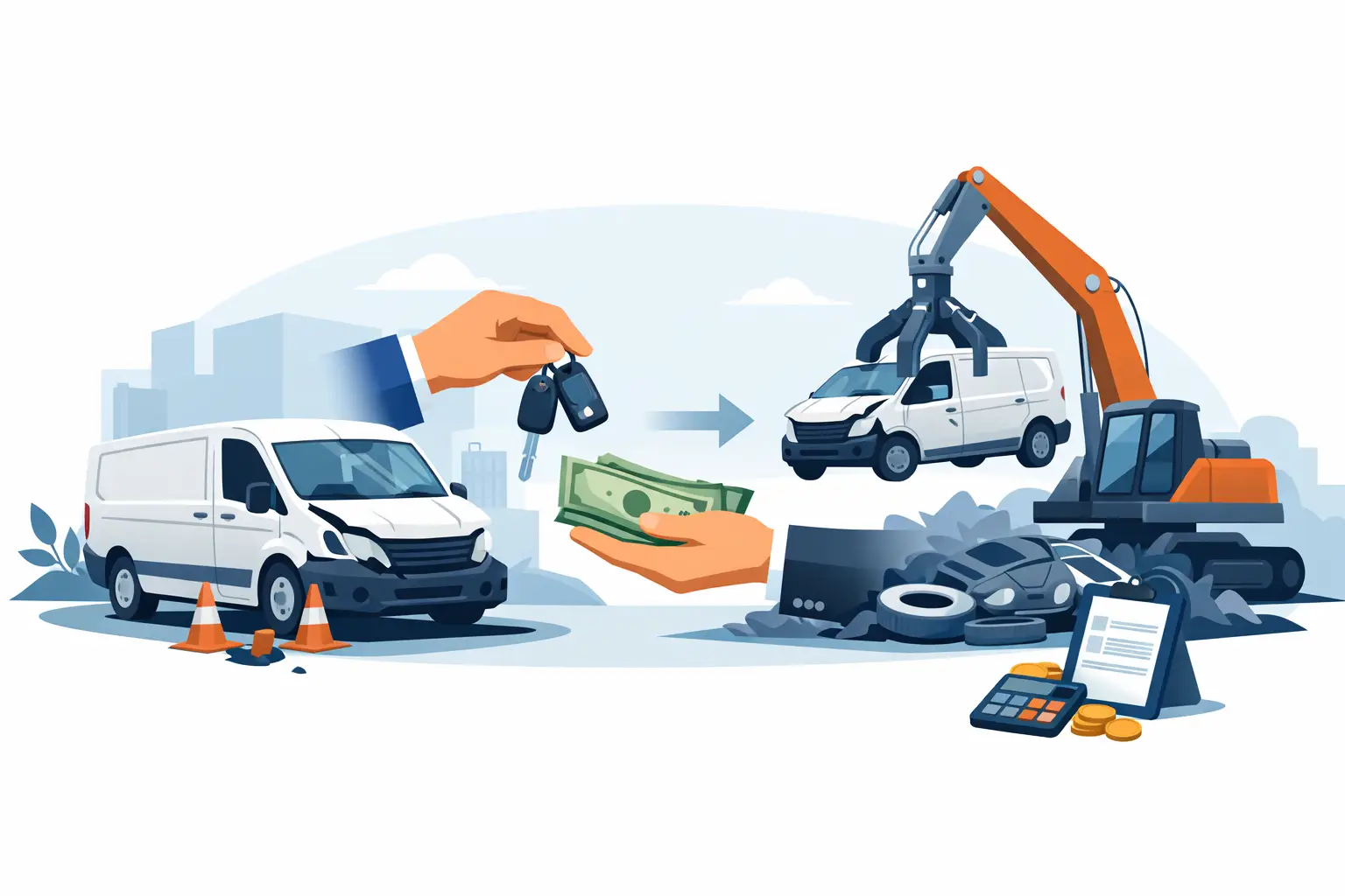 Bedrijfsauto voor sloop verkopen? Bedrijfsauto voor sloop verkopen?